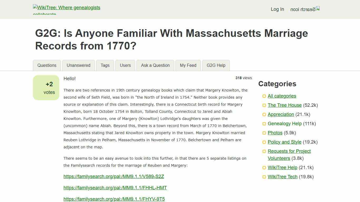 Is Anyone Familiar With Massachusetts Marriage Records from 1770? - WikiTree G2G