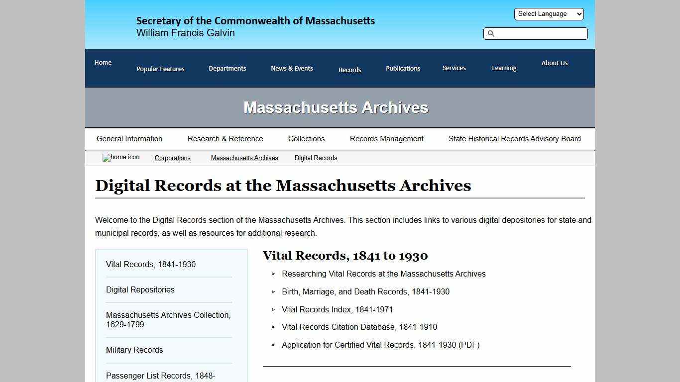 Digital Records